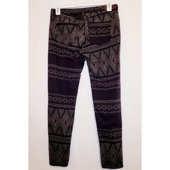 Levi's woemwns aztec geometric print grey denim leggings size 29 - Picture 2 of 14